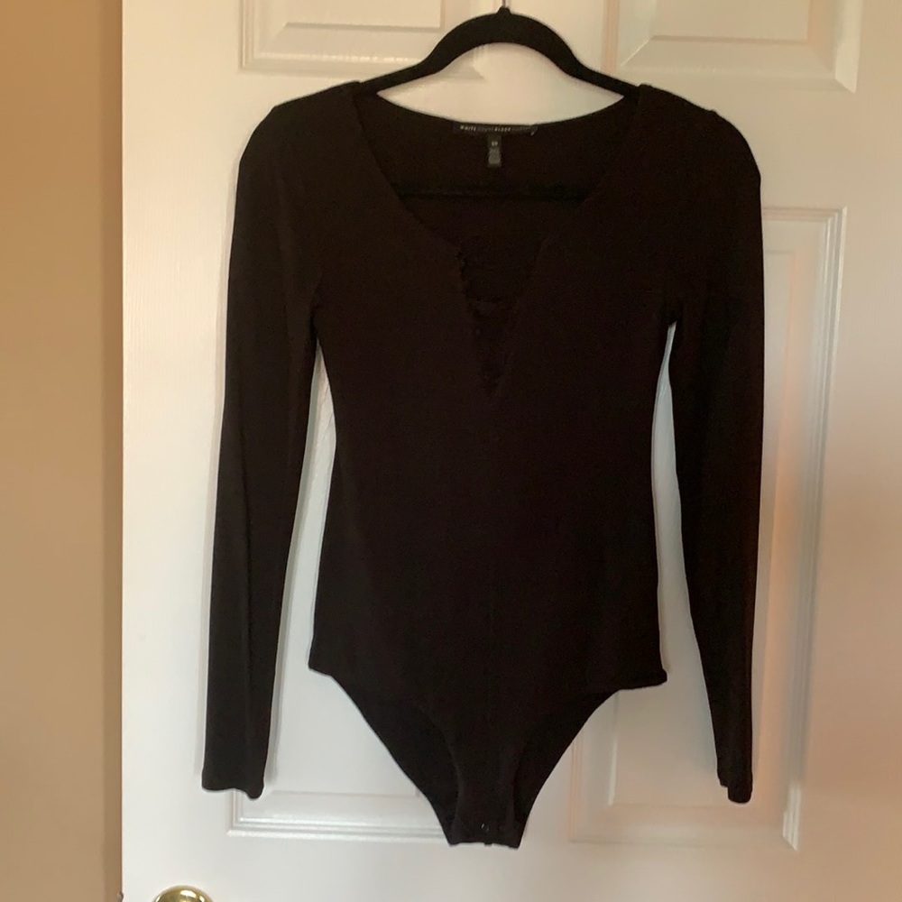 White House Black Market Black Body Suit
